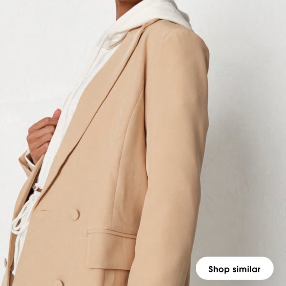 Missguided tan blazer